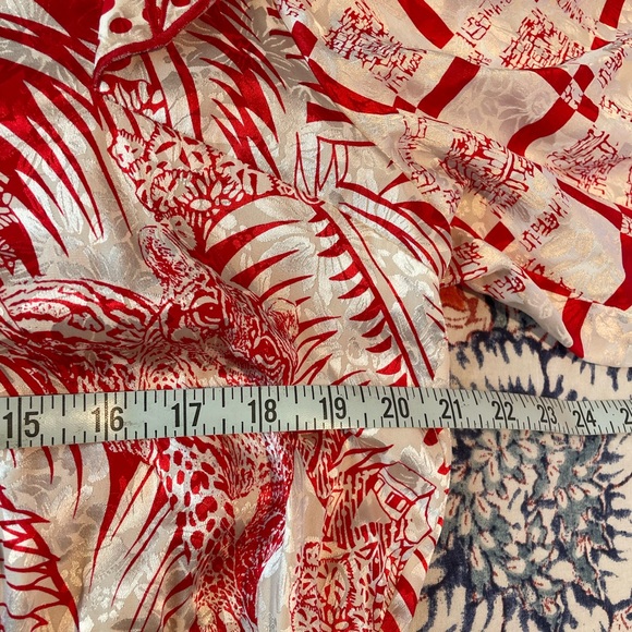 Diane Fries Red & White Vintage Dress - Picture 8 of 9